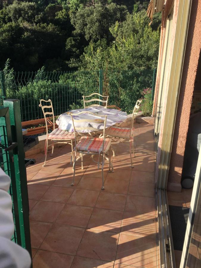 Cavalaire Vue Mer Au Loin Maisonnette Tout Equipee Pour 4 Personnes Avec Piscine Clim Wifi Velos Tv Barbecues エクステリア 写真